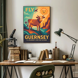 Fly to Guernsey Poster