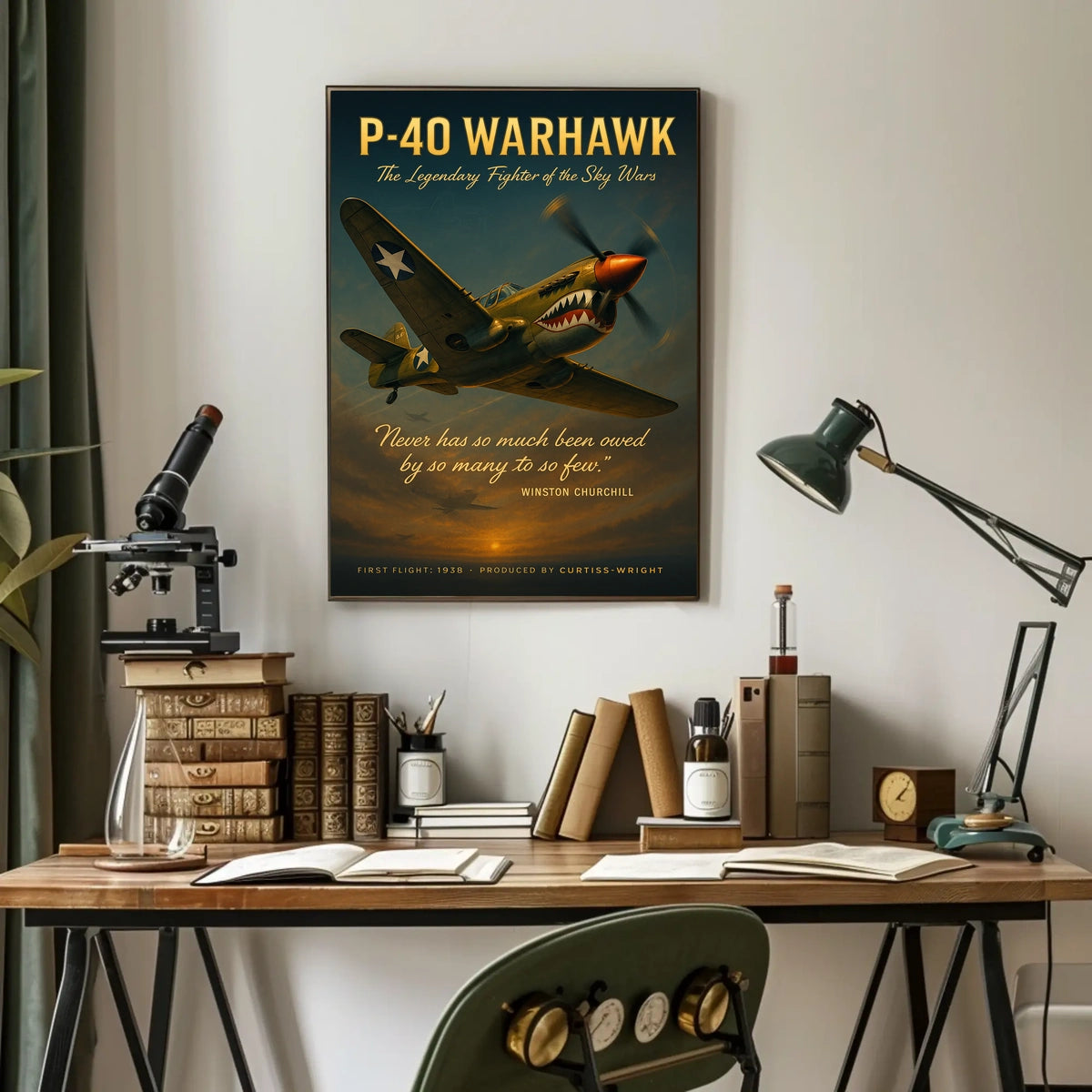 P-40 Warhawk The Legendary Fighter Poster