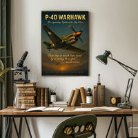 P-40 Warhawk The Legendary Fighter Poster