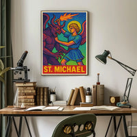 Saint Michael Divine Art Poster