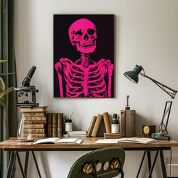 Skeleton Graphic Bold Contrast Poster