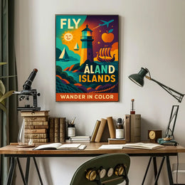 Wander in Color Åland Islands Travel Poster PosterGoat