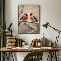 Winter Cardinals Poster