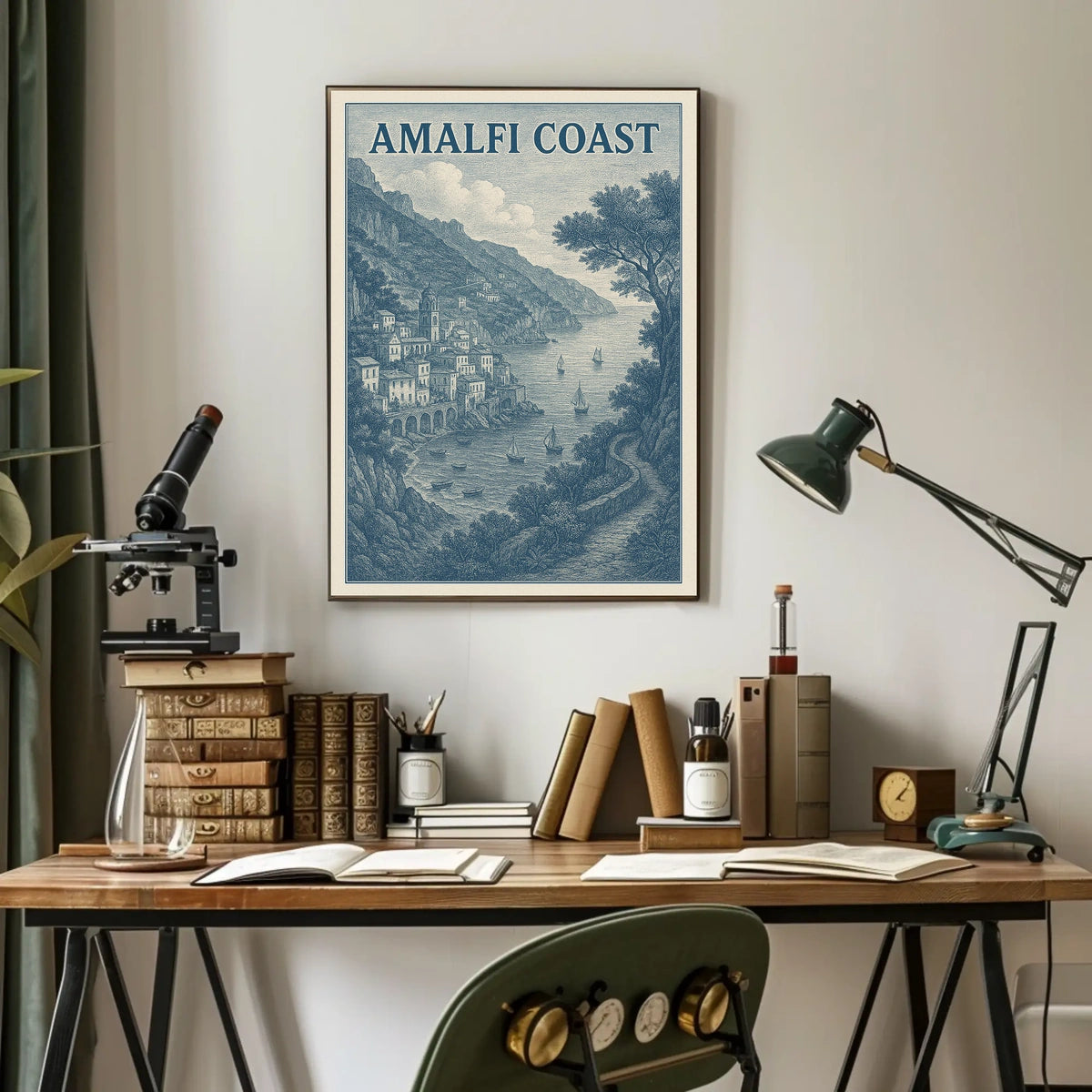 Amalfi Coast Poster Art Wall Decor Museum Quality 18x24