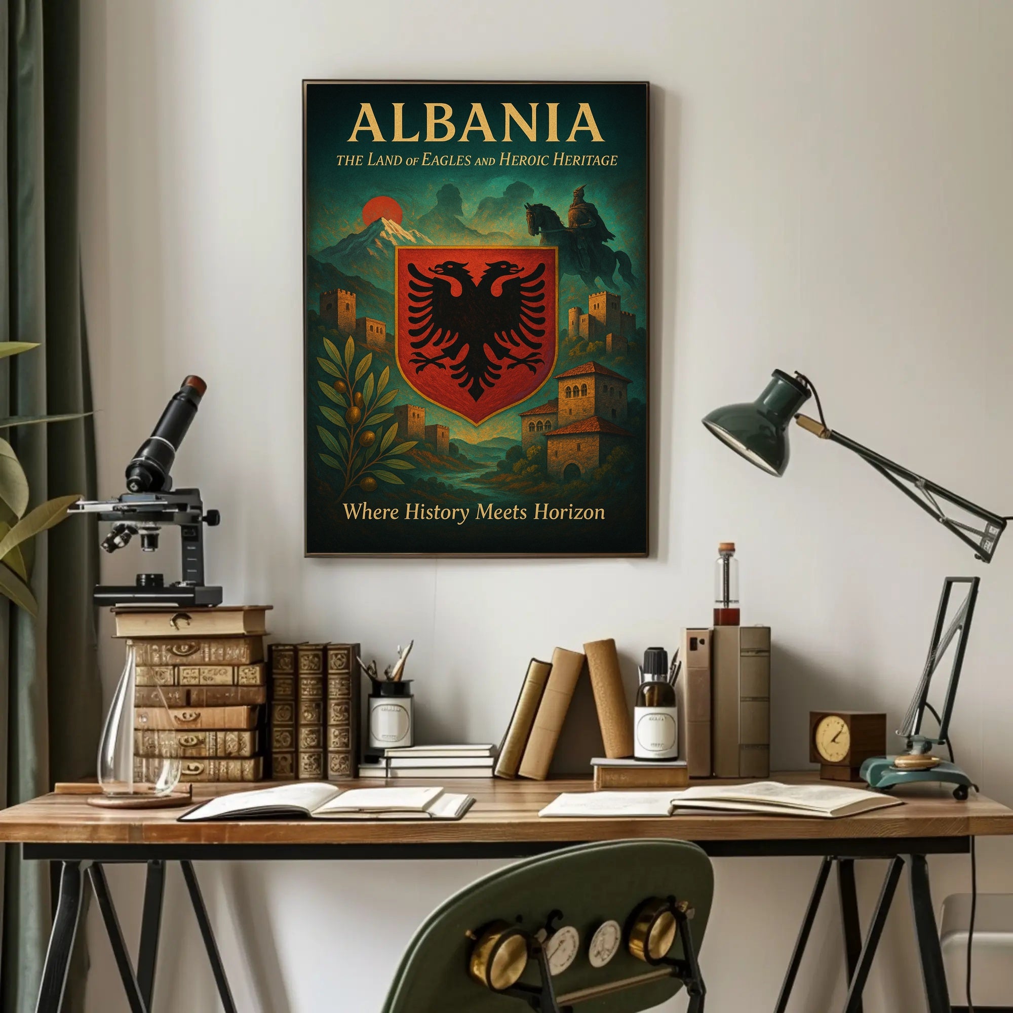 Albania's Legend: The Land of Eagles Heritage Poster