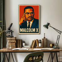 Malcolm X Portrait Poster