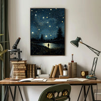 Starry Night Reflections Poster PosterGoat