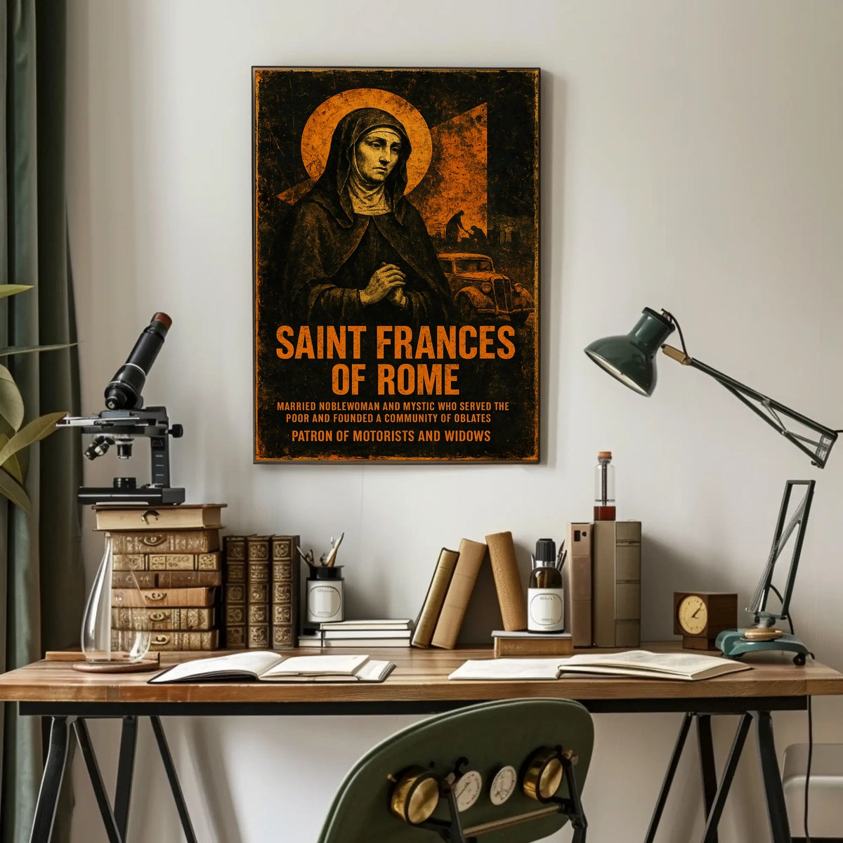 Saint Frances Of Rome Poster