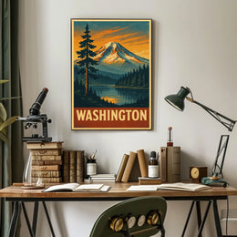 Scenic Washington Landscape Poster