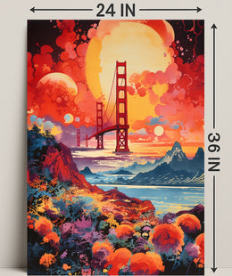 Dreamscape Of The Golden Gate Poster