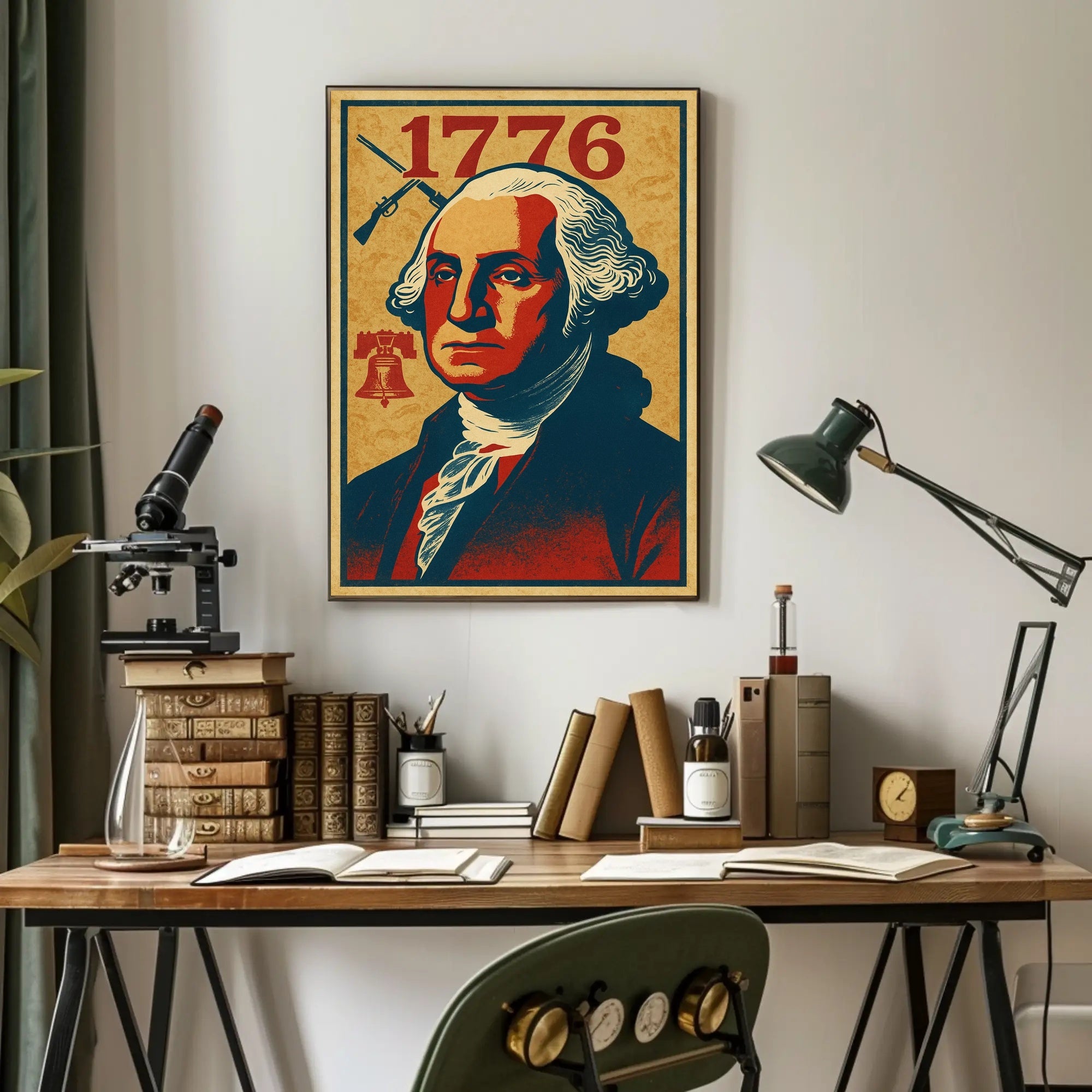 1776 George Washington Presidential Wall Poster Art