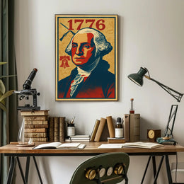 1776 George Washington Presidential Wall Poster Art