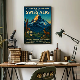 Experience the Majesty of the Swiss Alps Poster