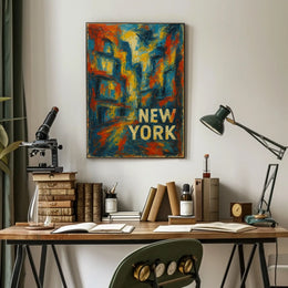 New York Abstract Abstract Poster