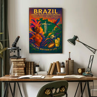 Vibrant Heart of South America Poster