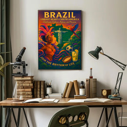 Vibrant Heart of South America Poster