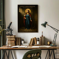 St. Philomena Devotional Art Print - Cultural Poster