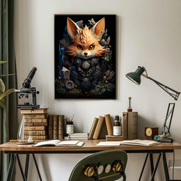 Cyber Fox Guardian Poster