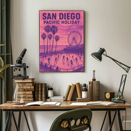 San Diego Pacific Holiday Poster