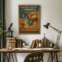 Land of Liberty and Dreams Poster PosterGoat