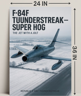 F-84F Thunderstreak The Jet with a Jolt Poster PosterGoat