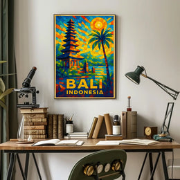 Bali, Indonesia Vibrant Paradise Poster