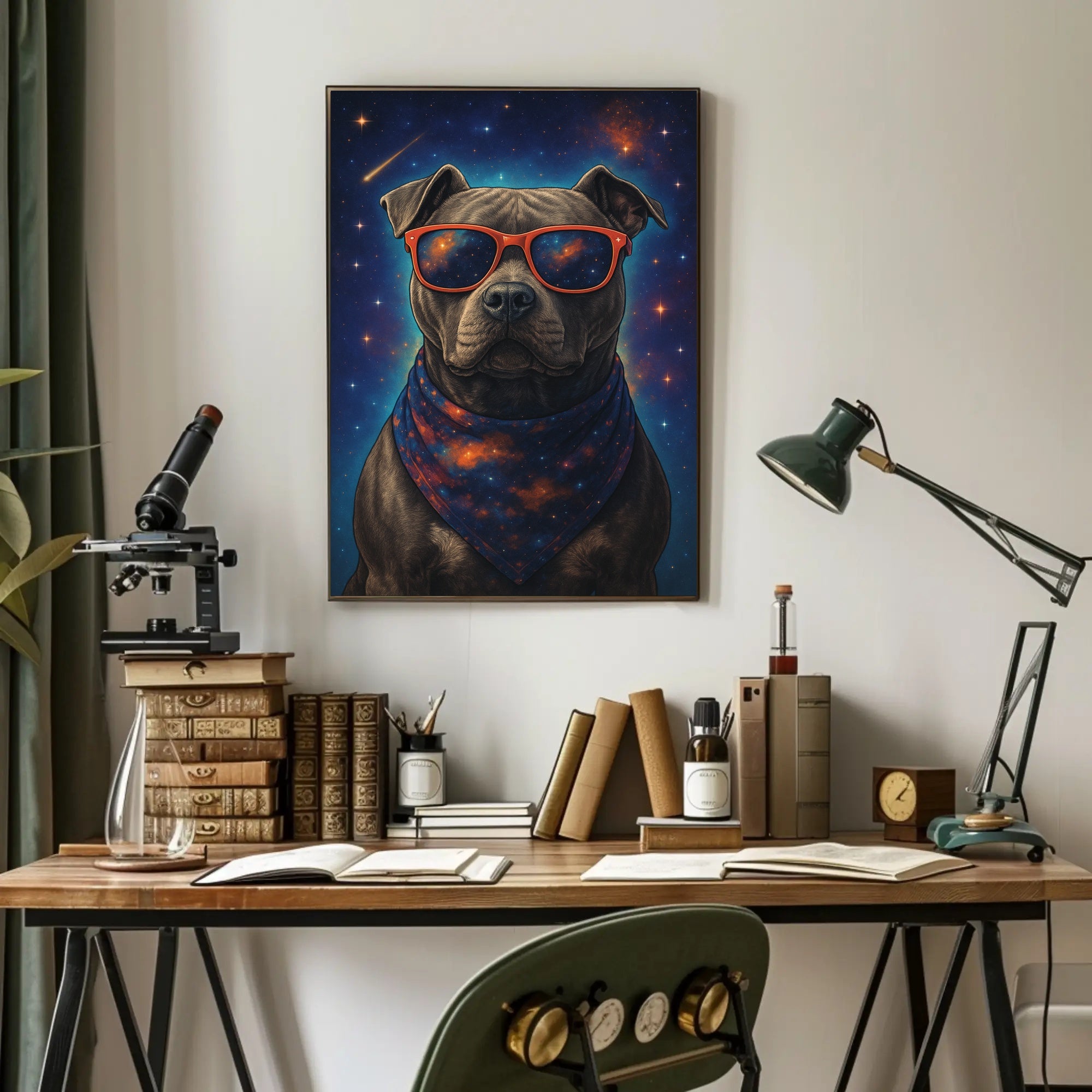 Cosmic Canine Wall Art Print for Dog Lovers
