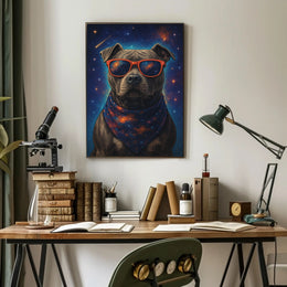 Cosmic Canine Wall Art Print for Dog Lovers