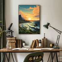 Tropical Sunset Serenity Poster