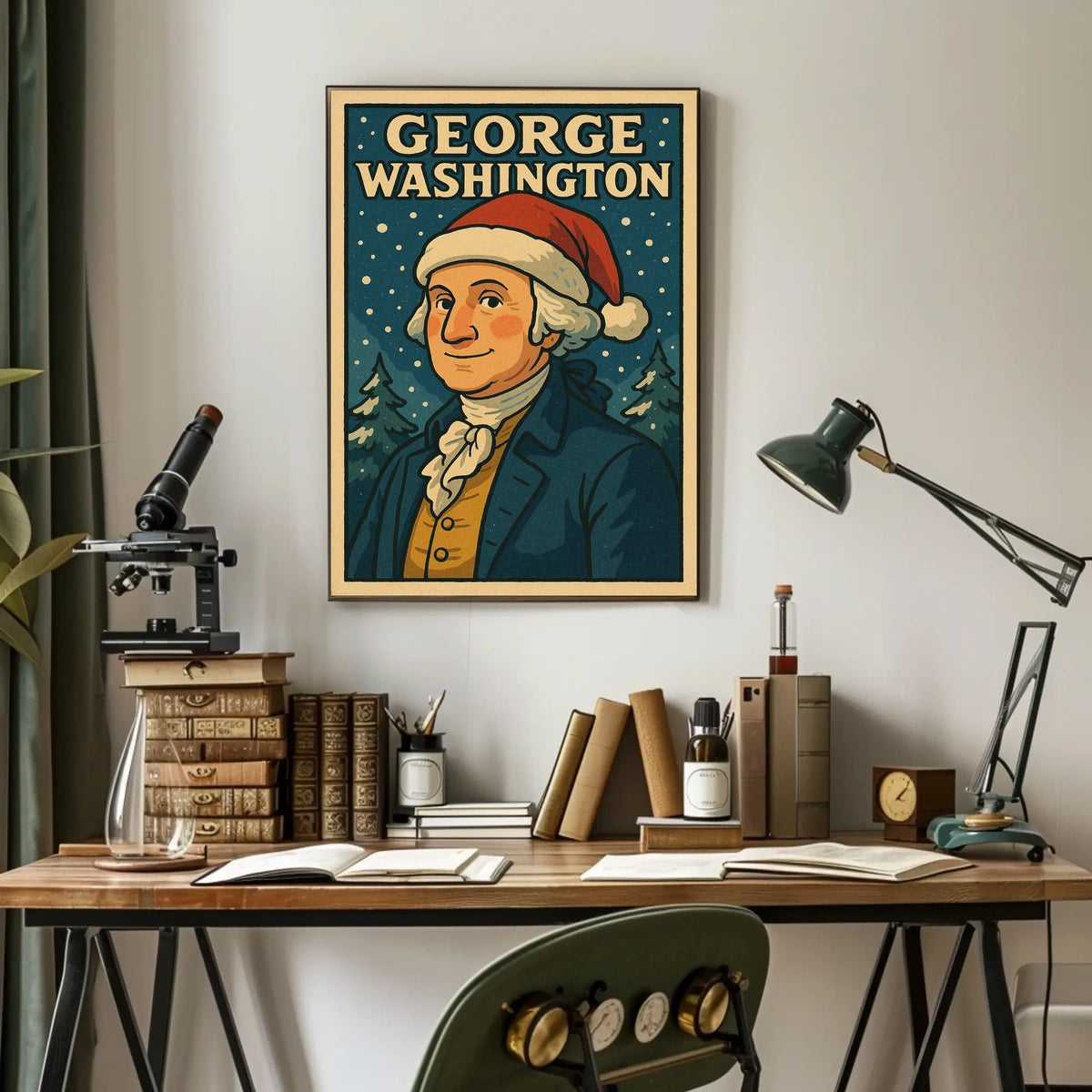 George Washington In Festive Attire Poster