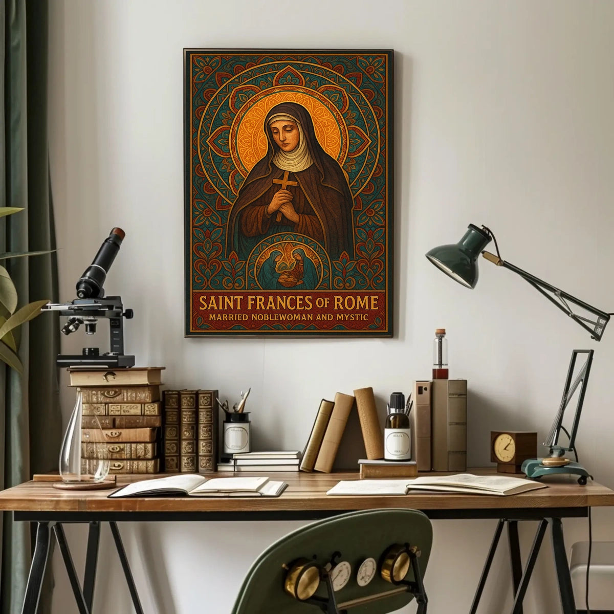 Saint Frances Of Rome Poster