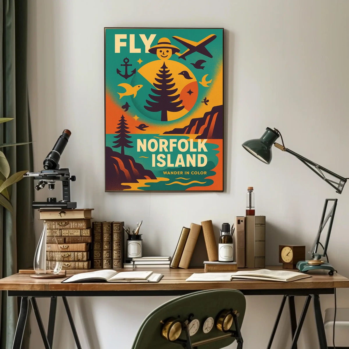 Fly to Norfolk Island Poster