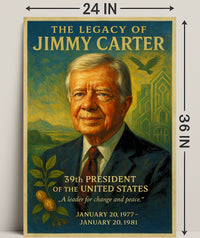 Jimmy Carter 39th President Wall Art Print PosterGoat