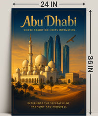 Abu Dhabi: Harmony of Tradition and Progress Travel Poster