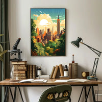 Empire State Vibes in Modern New York City Travel Poster
