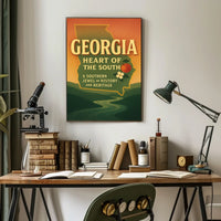Georgia Heart Of The South Poster