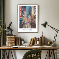 Shinjuku Nightlife Poster PosterGoat