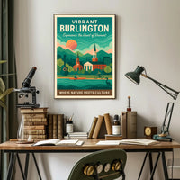 Vibrant Burlington Poster PosterGoat