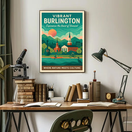 Vibrant Burlington Poster PosterGoat