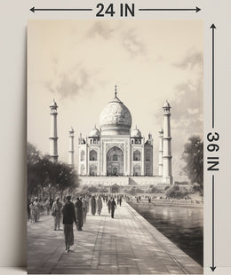 Timeless Beauty Of The Taj Mahal Poster