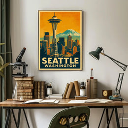 Seattle Skyline Poster