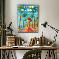 French Riviera Adventure Poster