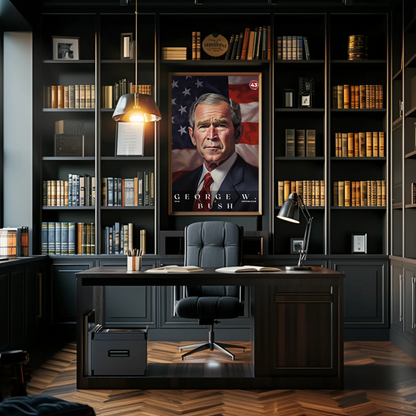 George W. Bush 43rd President Of The United States Portrait