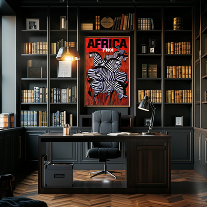 Fly TWA to Africa Travel Poster by David Klein