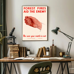 Forest Fire Prevention Warning Poster PosterGoat