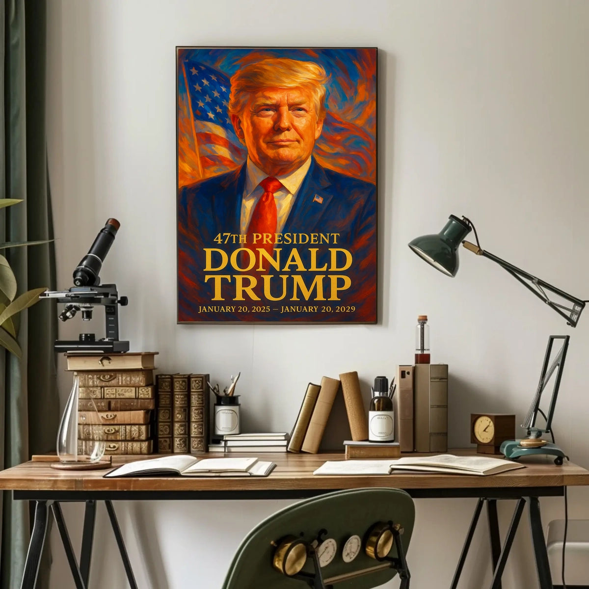 Donald Trump 47th President Patriotic Political or Propaganda Poster