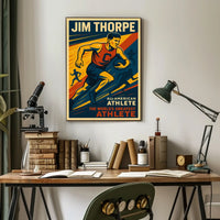 Jim Thorpe Legendary Athlete Poster