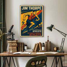 Jim Thorpe Legendary Athlete Poster