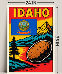 Idaho The Gem State Poster PosterGoat