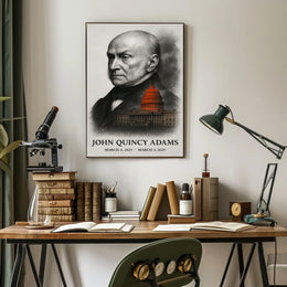 John Quincy Adams 6th President of the United States Reflections Poster